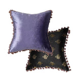 Lilac purple velvet pillow