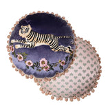 Tiger blossom round pillow